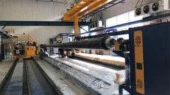 Машина для намотки опор освещения из стеклопластика